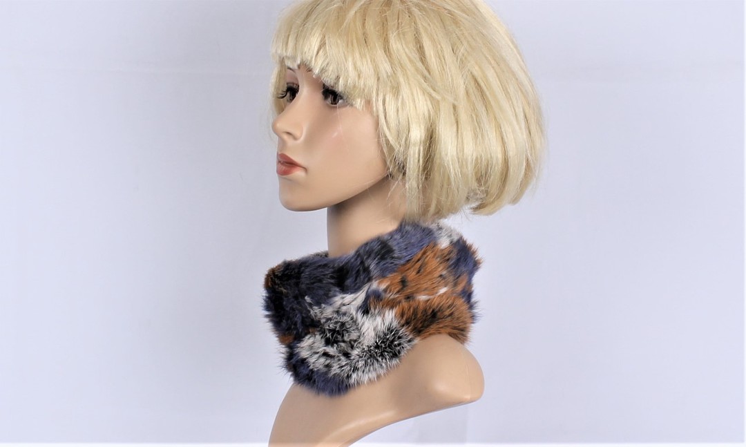 ALICE & LILY rabbit fur neck warmer grey mix STYLE : SC/4375MGRY image 0